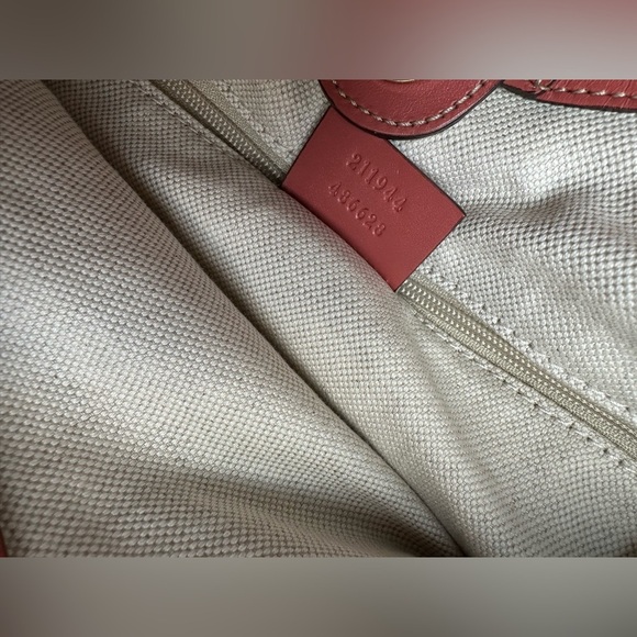 Authentic Gucci Diamante Sukey Canvas Tote Bag Brown - Picture 13 of 13